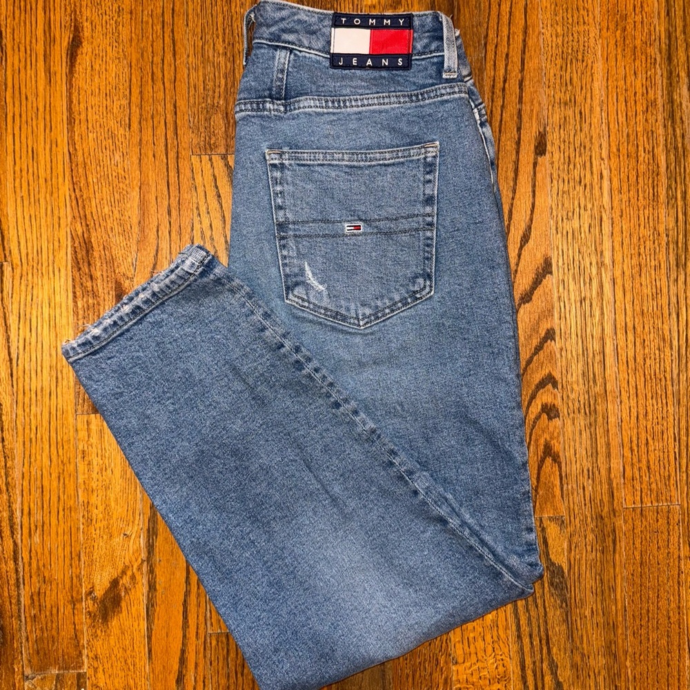 Tommy Hilfiger Jeans Ultra High Rise Tapered Mom Jeans Size 8